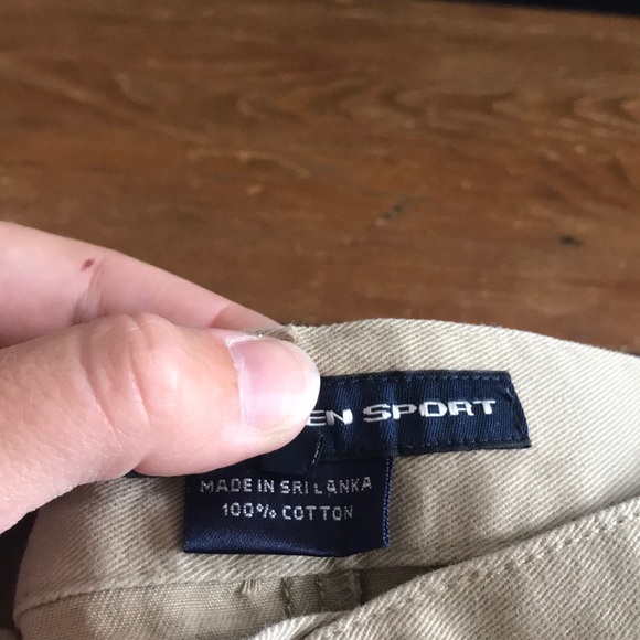 Ralph Lauren Sport Khaki High Waisted Shorts with Pockets Size 8 - Picture 7 of 8